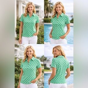 Jude Connally Men's Green Patterned Shirt